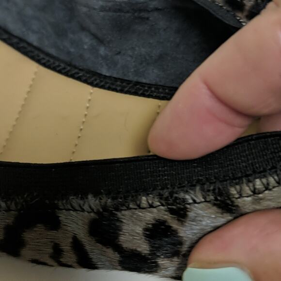 Me Too Arianna Ballet Flat Animal Print Calf Hair Leather Size 10 - Picture 10 of 11